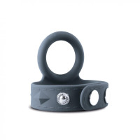 Двойное эрекционное кольцо Boners Cock & Ball Strap S/M, регулировка диаметра, 3,5–5,5 см