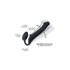 Безремінний страпон Strap-On-Me Violet S, повністю регульований, діаметр 2,7 см