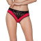 Трусики с широкой резинкой и кружевом Passion PS001 PANTIES L, red-black