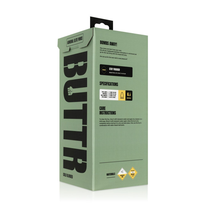 Анальна пробка BUTTR - Cold Blooded Scaled Butt Plug