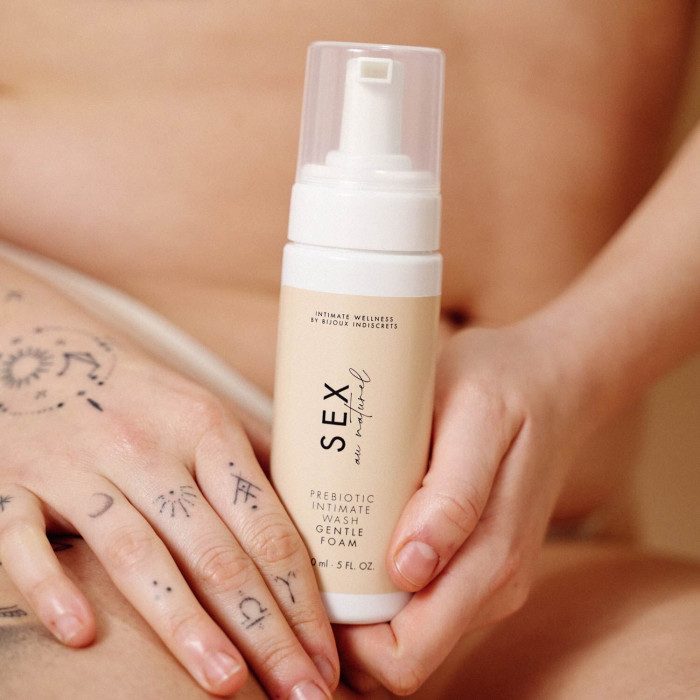 Піна для інтимної гігієни Bijoux Indiscrets Sex Au Naturel Prebiotic Intimate Wash Gentle Foam 150мл