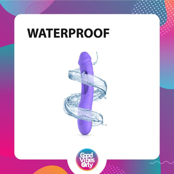 Вібратор Good Vibes Only - Flax Vibrating Dildo with G-Spot Stimulator