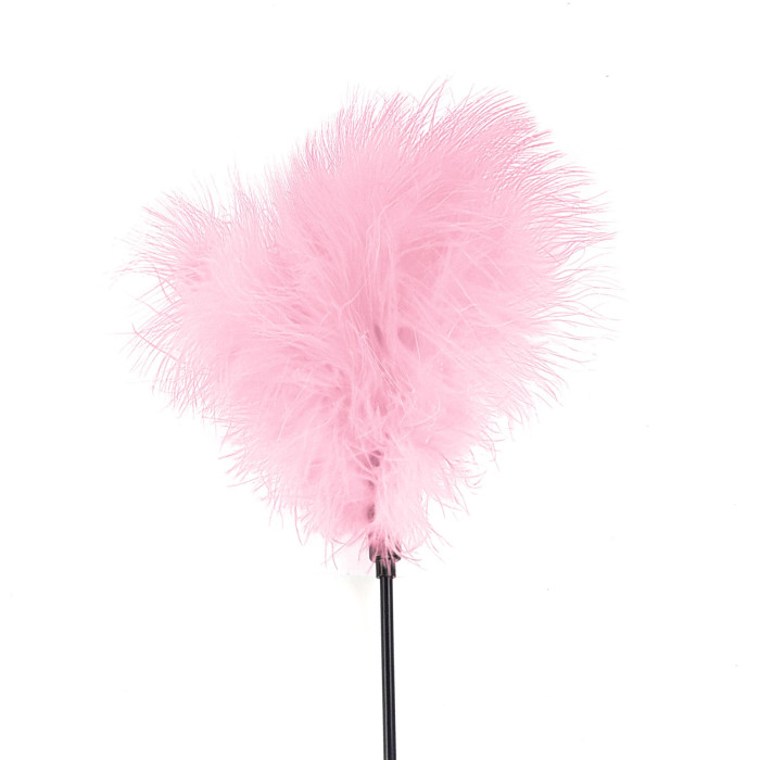 Щекоталка с пером индюка Art of Sex – Feather Paddle, розовая