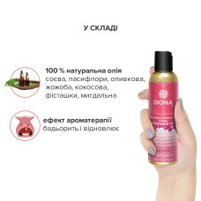 Массажное масло DONA Massage Oil - FLIRTY BLUSHING BERRY (110 мл) с феромонами и афродизиаками