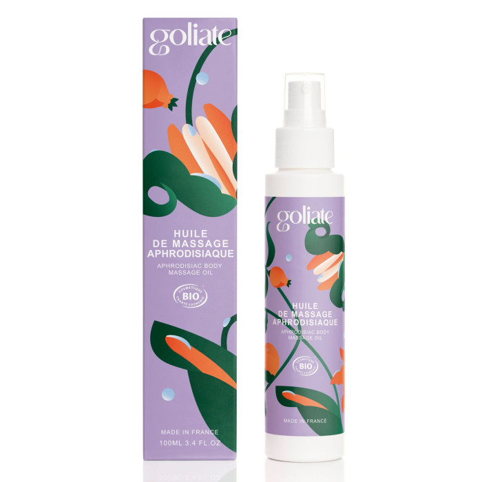 Массажное масло Goliate Huile De Massage Aphrodisiaque 100 мл, органическое, согревающий эффект