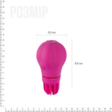 Вибратор Adrien Lastic Caress Pink с крутящимися насадками для стимуляции эрогенных зон