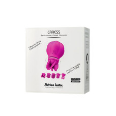 Вибратор Adrien Lastic Caress Pink с крутящимися насадками для стимуляции эрогенных зон