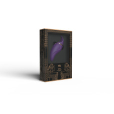 Вібратор 2в1 з язичком Zalo — Hero Twilight Purple, кристал Swarovski