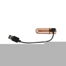 Віброкуля PowerBullet First-Class Bullet 2.5″ з Key Chain Pouch, Rose Gold, 9 режимів вібрації