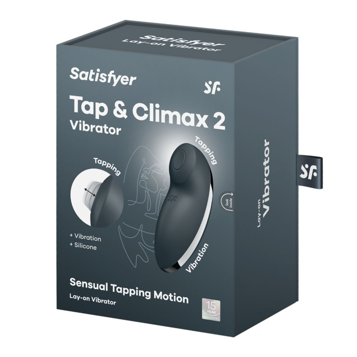 Вібростимулятор-пульсатор Satisfyer Tap & Climax 2 Grey