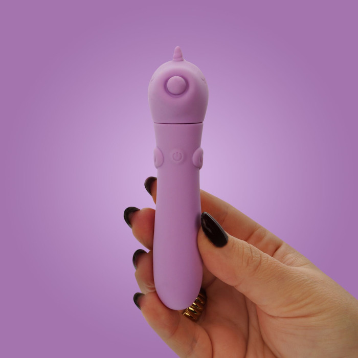 Вибратор-единорожка Unihorn USB Bullet – Karma Lilac, вибропуля, USB-зарядка, 10 режимов