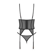 Корсет Obsessive Euridia corset & tanga XL/2XL