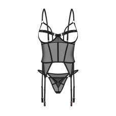 Корсет Obsessive Euridia corset & tanga XL/2XL