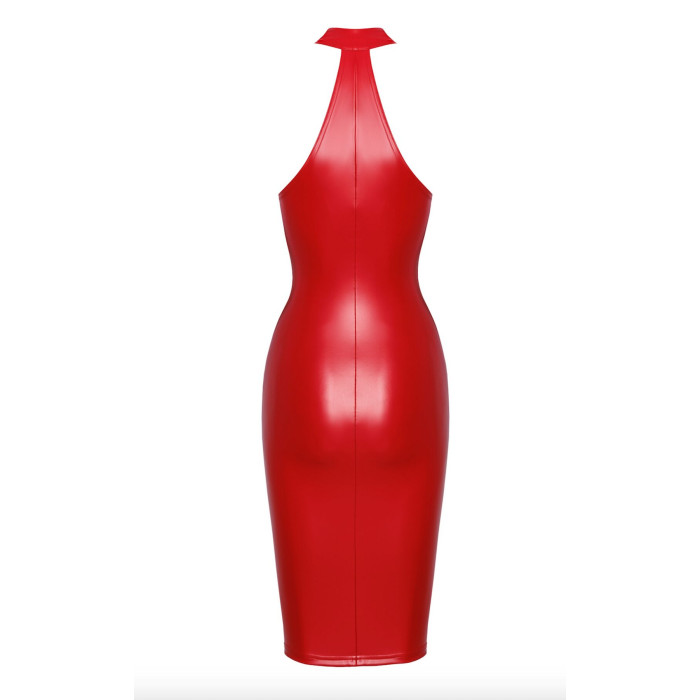 Платье Noir Handmade F354 Red powerwetlook dress - 3XL