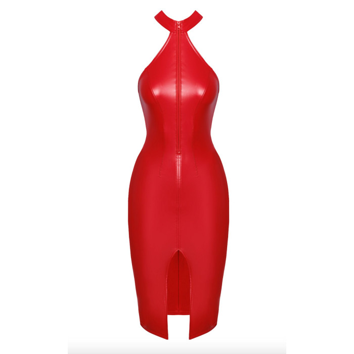 Платье Noir Handmade F354 Red powerwetlook dress - 3XL