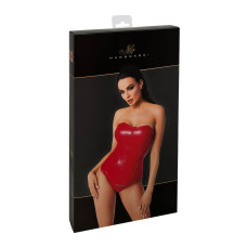 Корсет Noir Handmade F355 Red powerwetlook corset - XL