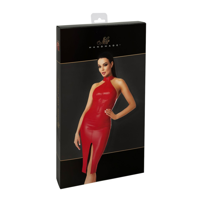 Сукня Noir Handmade F354 Red powerwetlook dress - XL