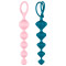 Набір анальних бус Satisfyer Beads Colored, силікон , макс. діаметр 3,3 см і 3,5 см