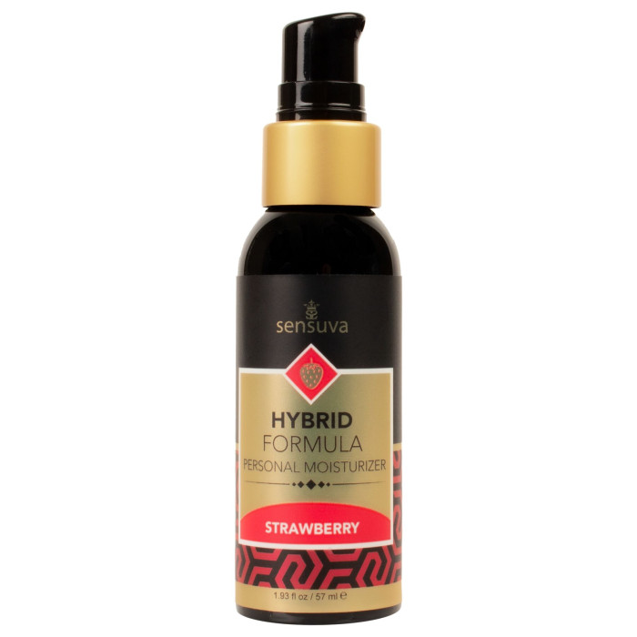 Змазка водно-силіконова Sensuva Hybrid Strawberry (57 мл) без цукру, можна для оральних пестощів