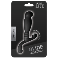 Массажер простаты Nexus Glide Black для новичков, ультрастимулирующий, с массажером промежности