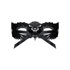 Кружевная маска Obsessive A700 mask, единый размер, черная