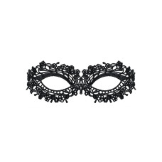 Мереживна маска Obsessive A710 mask, єдиний розмір, чорна