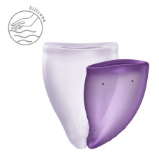 Набір менструальних чаш Fun Factory FUN CUP EXPLORE KIT, 2 шт, Multicolored Violet, об’єми 20 та 30 мл