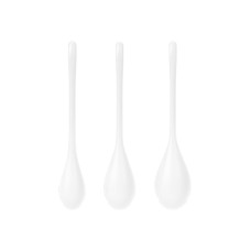 Набір йоні намистин Satisfyer Yoni Power 1 White, діаметр 2-2,5-3см, вага 22-46-74гр