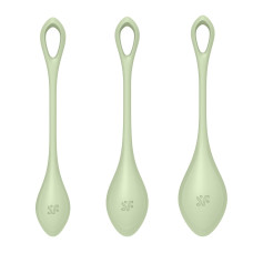 Набір йоні намистин Satisfyer Yoni Power 2 Light Green, диаметр 2-2,5-3см, вес 22-44-73гр