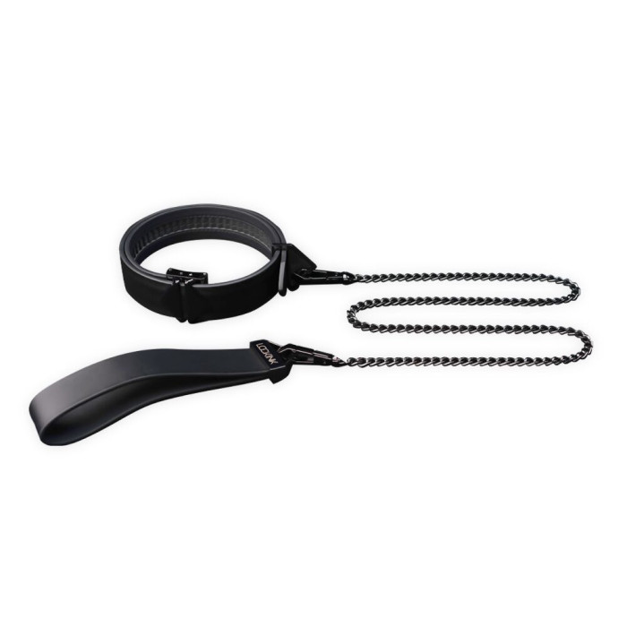БДСМ-набор LOCKINK Bondage & Restraint Set, черный, натуральная кожа, фиксаторы, маска, кляп