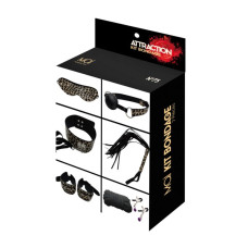 Набір MAI BDSM STARTER KIT Nº 75 Leopard: батіг, кляп, наручники, маска, нашийник, мотузка, затискач