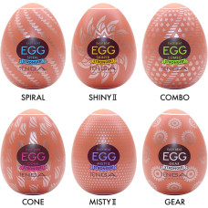 Набір мастурбаторів-яєць Tenga Egg Hard Boilded II Pack (6 яєць)