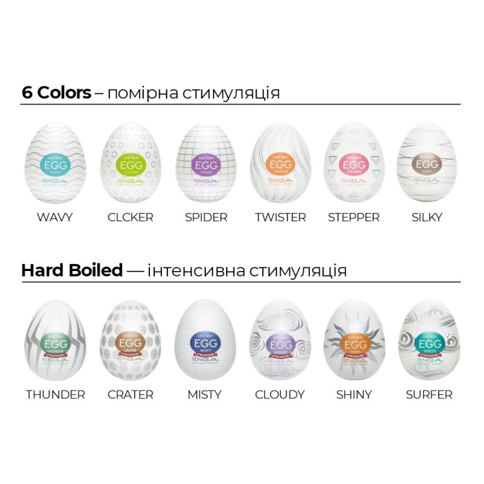 Набір Tenga Egg COOL Pack (6 яєць)