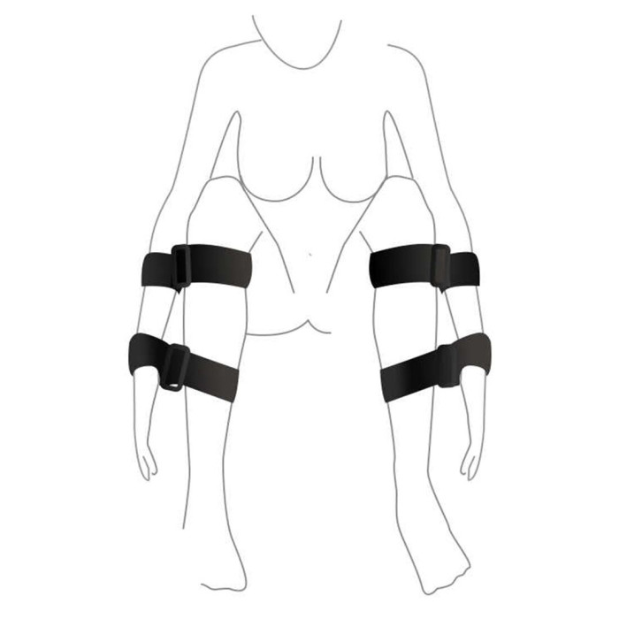 Набір для фіксації Art of Sex - BDSM Hands to feet Simple