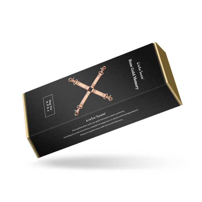 Крестовина для фиксации Liebe Seele Rose Gold Memory Hog Tie, натуральная кожа, розовое золото