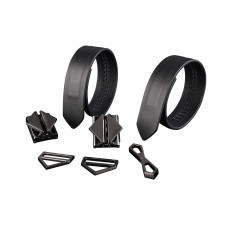 Набор фиксаторов для рук и ног LOCKINK Hogtie Set, черный, ремни из натуральной кожи
