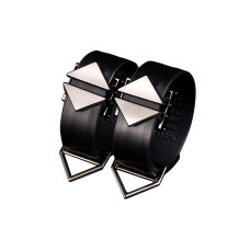 Набор фиксаторов для рук и ног LOCKINK Hogtie Set, черный, ремни из натуральной кожи