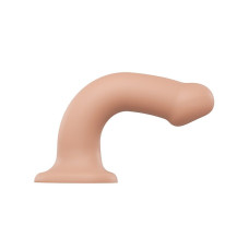 Насадка для страпону Strap-On-Me Dual Density Dildo Flesh L, діаметр 3,7 см, двошарова, гнучкий