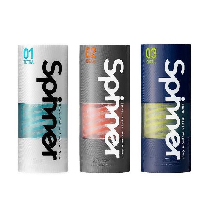 Мастурбатор Tenga Spinner 02 Hexa с упругой стимулирующей спиралью внутри, стандартная спираль