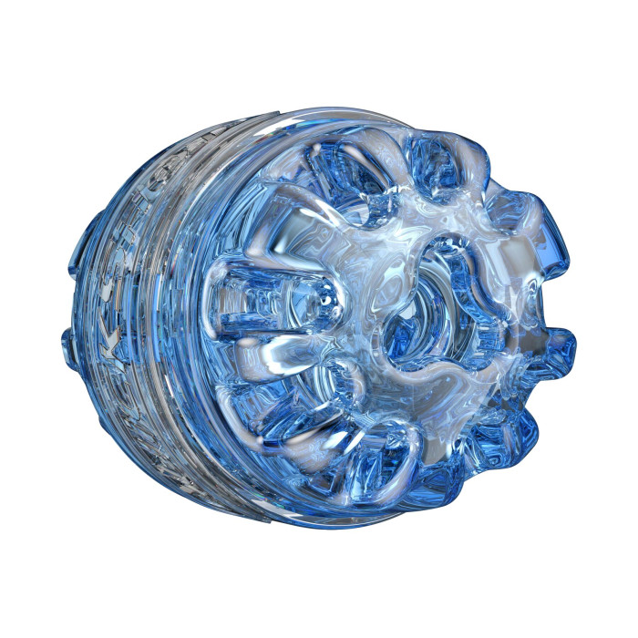 Мастурбатор Fleshlight Quickshot Turbo Blue Ice, компактный, сквозной, подойдет для пар и минета