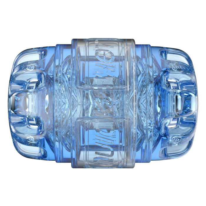 Мастурбатор Fleshlight Quickshot Turbo Blue Ice, компактный, сквозной, подойдет для пар и минета