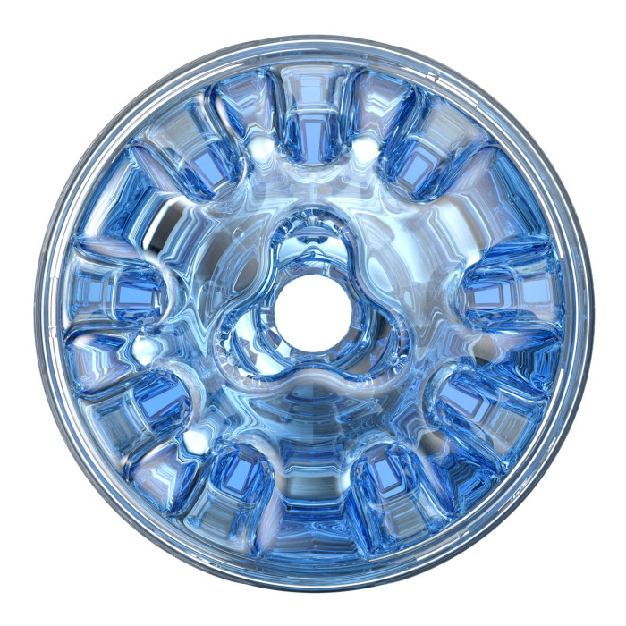Мастурбатор Fleshlight Quickshot Turbo Blue Ice, компактный, сквозной, подойдет для пар и минета