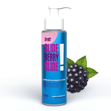 Лубрикант Intt Slide Berry Slide! (100 мл) на водній основі, зі смаком ожини