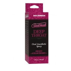 Спрей для мінету Doc Johnson GoodHead DeepThroat Spray - Sweet Strawberry 59 мл для глибокого мінету