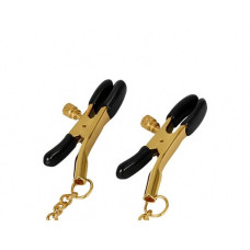 Затискачі для сосків Liebe Seele Solid Heart Nipple Clamps Gold