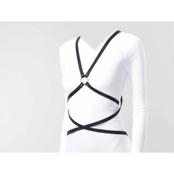 Портупея з екошкіри Bijoux Indiscrets Maze – Multi-Way Body Harness Black