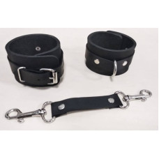 Набор Feral Feelings BDSM Kit 5 Black, наручники, поножи, крестовина, маска, паддл