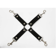 Набор Feral Feelings BDSM Kit 5 Black, наручники, поножи, крестовина, маска, паддл