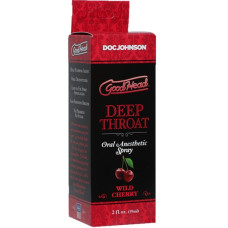 Спрей для мінету Doc Johnson GoodHead DeepThroat Spray - Wild Cherry 59 мл для глибокого мінету