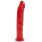 Фалоімітатор Doc Johnson Jelly Jewels Dong & Suction Cup Red, діаметр 3,6 см, антибактеріальний ПВХ